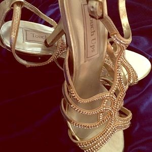 Gold Prom Heels